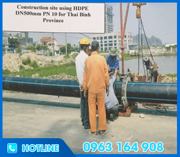 Thi công đường ống nước tại Thái Bình